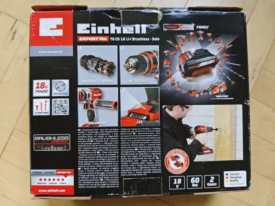 Продавам  акумулаторен ударен винтоверт Einhell.