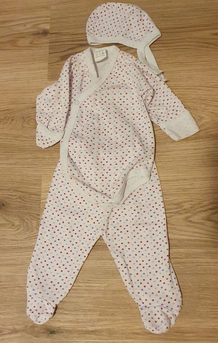 Pachet haine 0-3 luni, bumbac, accesorii noi