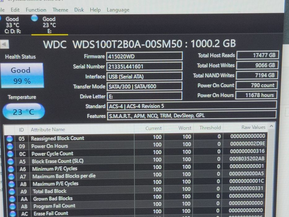 SDD 1TB WD și Toshiba