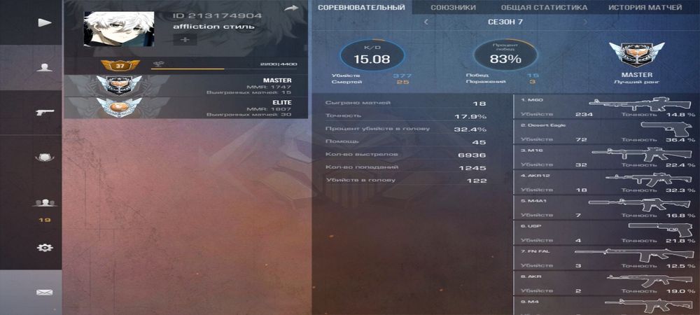 Аккаунт Стандофф 2