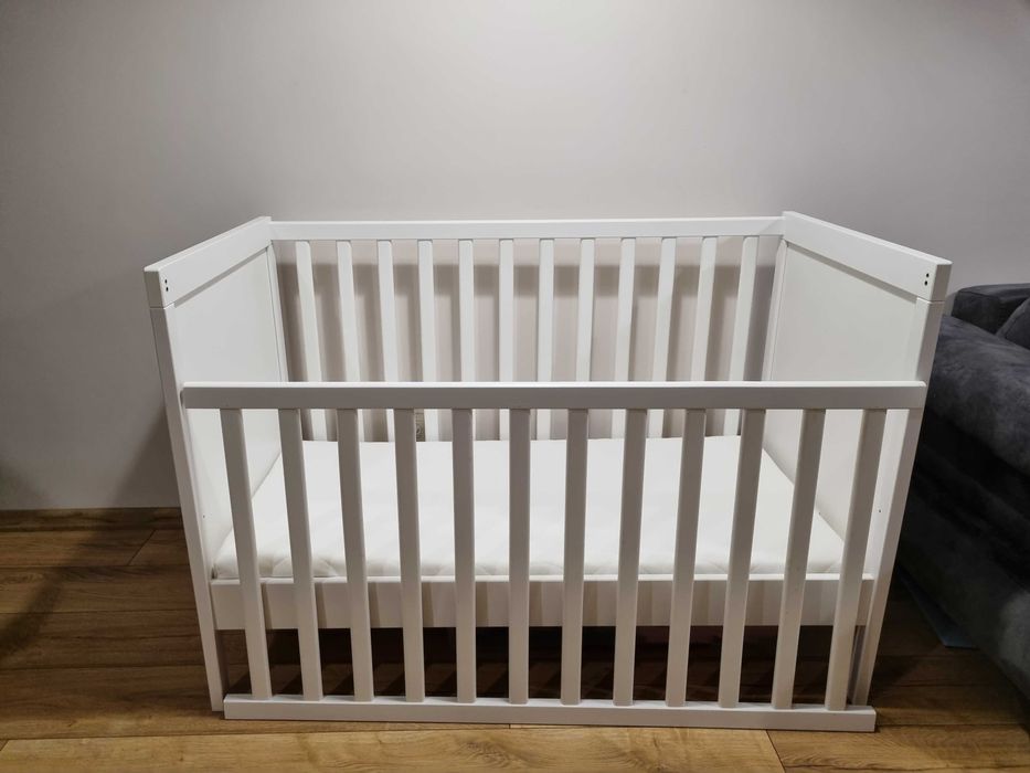 Дървена кошара+легло от IKEA 2в1 + матрак