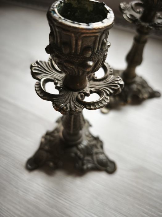 Set sfesnice lumanari vechi aprox 1900.