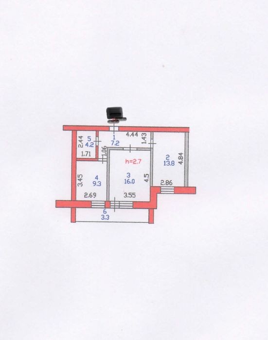 2 комн Новостройка р-н Азии