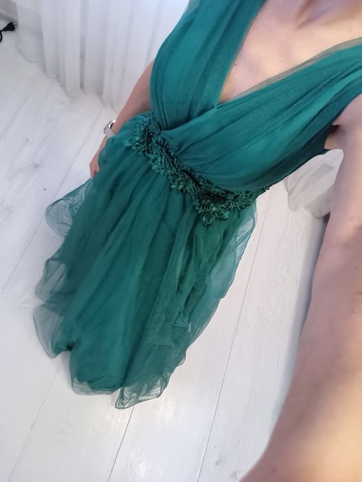 Rochie ocazie lunga verde mărime S M