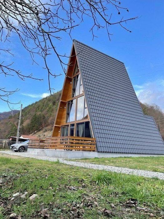 Cabane tip A-frame de locuit