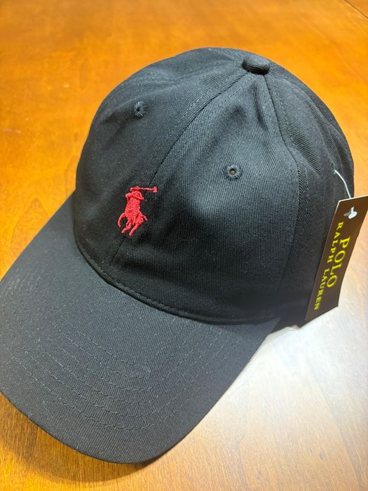 Șapcă Polo neagra negru roșu noua cu eticheta