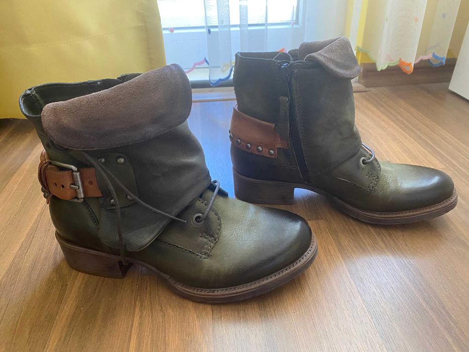 Боти естествена кожа Orange Label