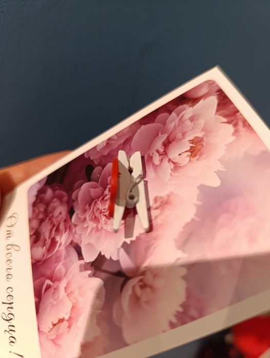 Декоративные прищепки с сердечком для открыток,подарков,поделок