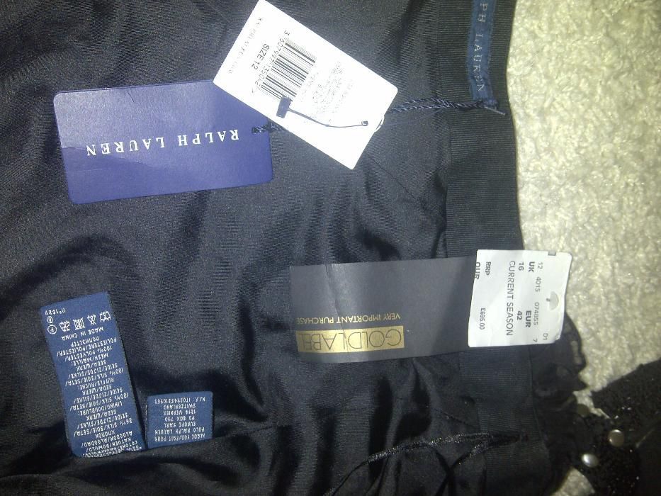 top gala brodat margele Ralph Lauren lux club elita S-M