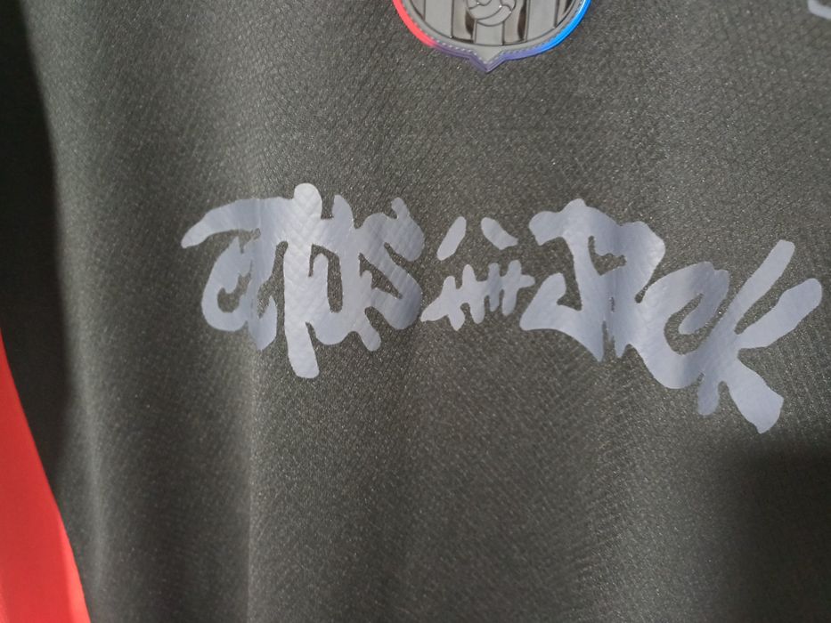 Nike x Travis Scott FC Barcelona 2024/25 away jersey featuring Cactus Jack