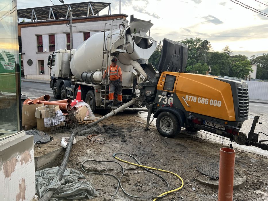 Inchiriez pompa de beton stationara / pompare beton /