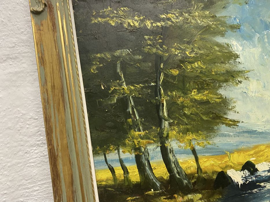 Холандска барокова картина маслено платно с дървена рамка барок
