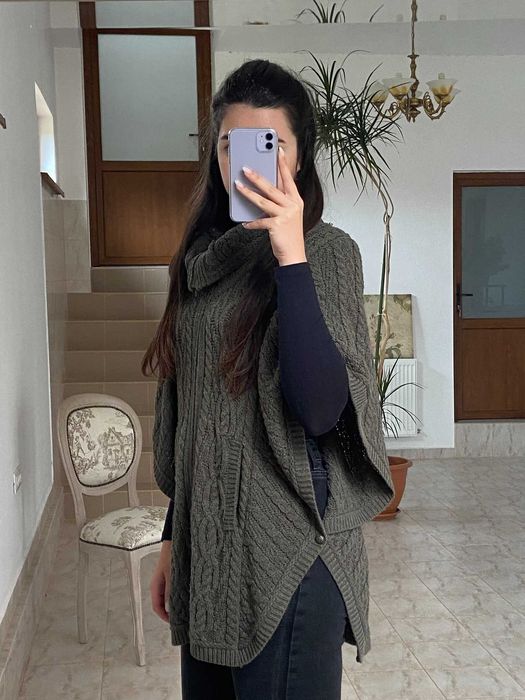Cardigan impletit cu buzunare, conditie excelenta, marimea L