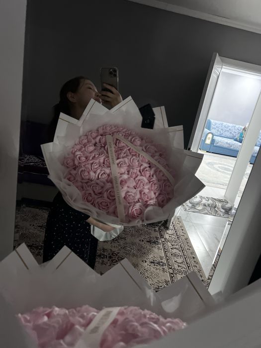 Цветы букеты мыльные розы