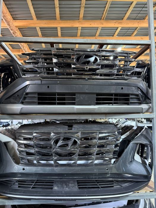 Передний бампер на Tucson 21-23 б/у оргинал в отличном состоянии