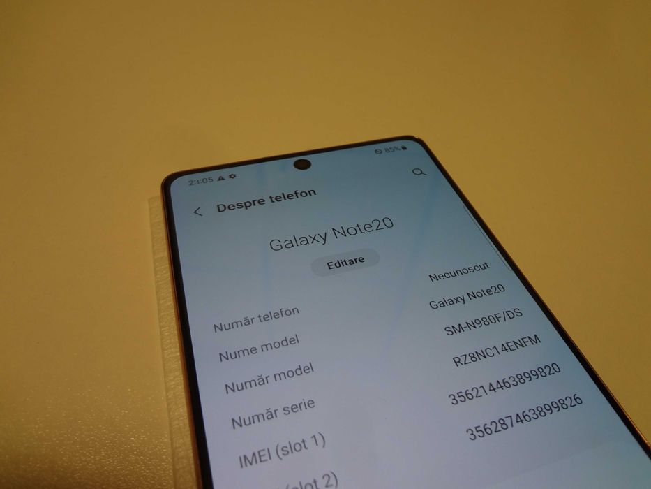 Samsung Note 20 / 256 GB / Mystic Bronze .