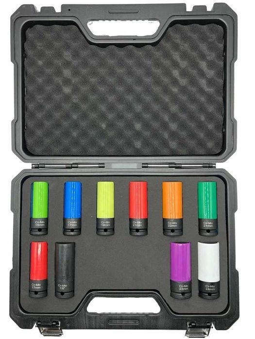 НЕМСКИ Професионални Вложки Ударни 10 части KraftWelle + ЛЕД ФЕНЕР