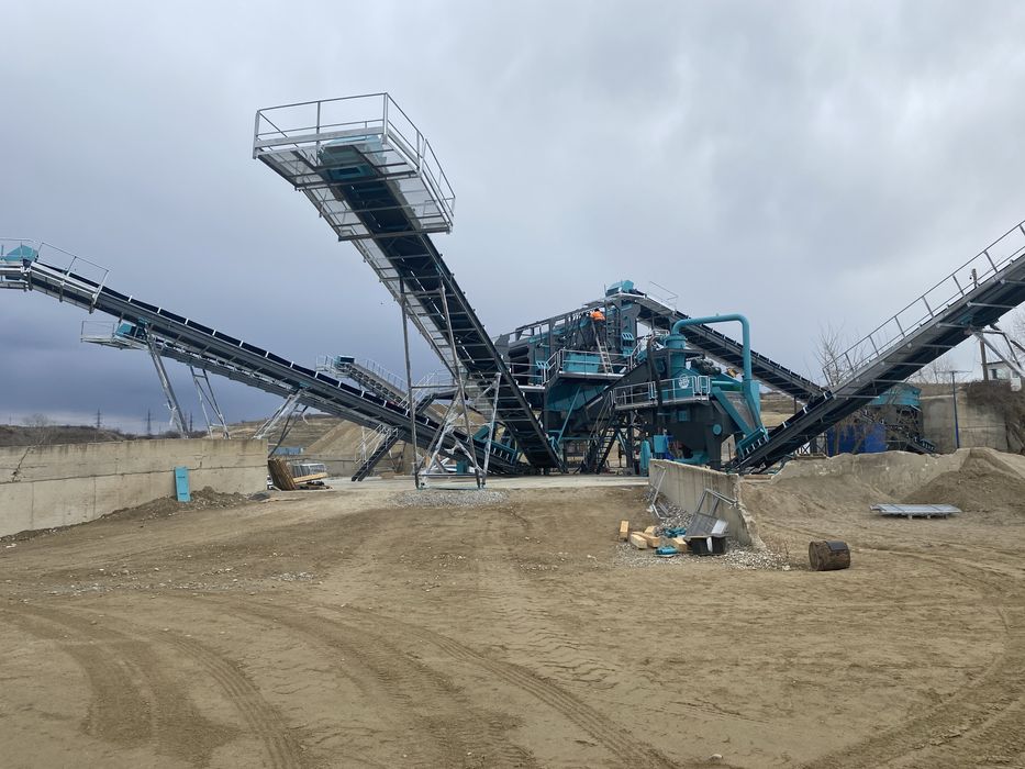 Statii sortare cu spalare, concasoare, hidrociclon,