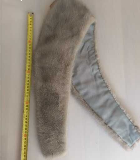 Яка от стествен косъм, сребърна норка