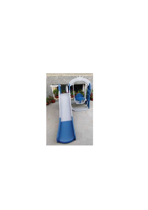 Детска Пързалка 4 в 1 -Люлка, стълба, Баскетболен кош