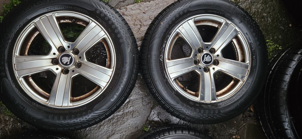 5/112/15 skoda octavia ал.джанти с летни гуми