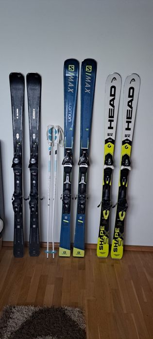 Schiuri 156cm Blizzard / Schiuri 165cm Solomon.