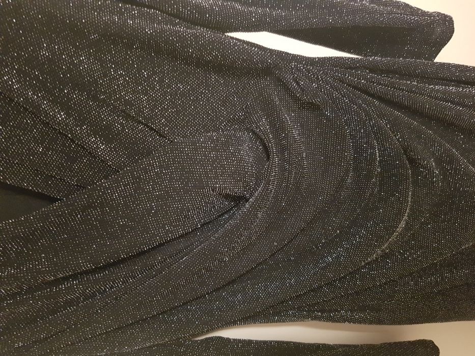 Rochie NOUA neagra cu sclipici argintiu 38