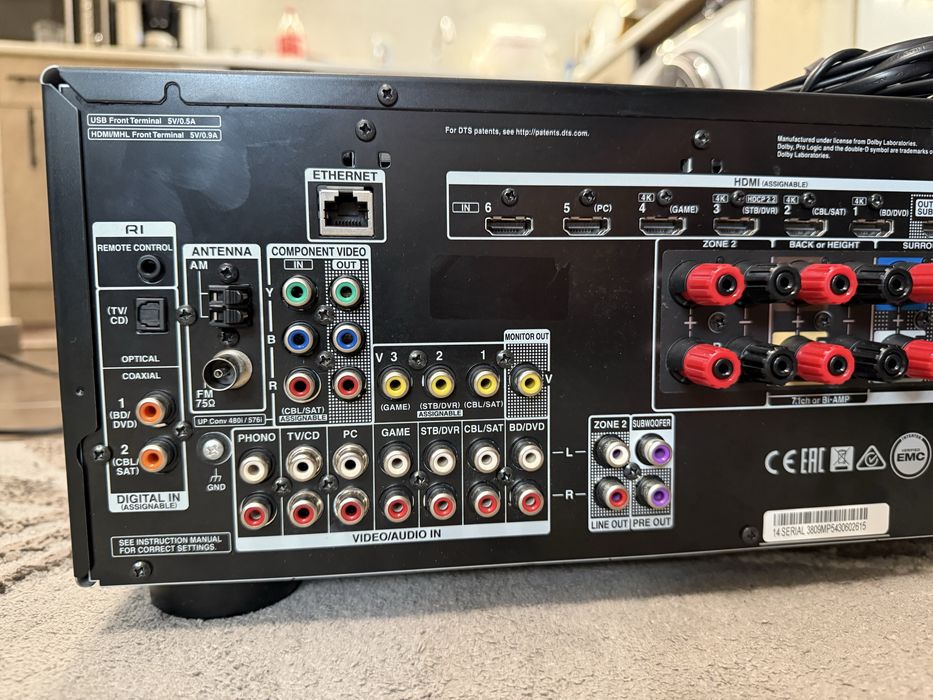 Onkyo TX-NR636. Bluetooth WI-FI Като нов