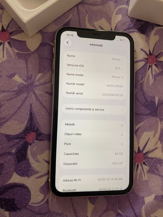 Iphone 11 liber de retea  alb