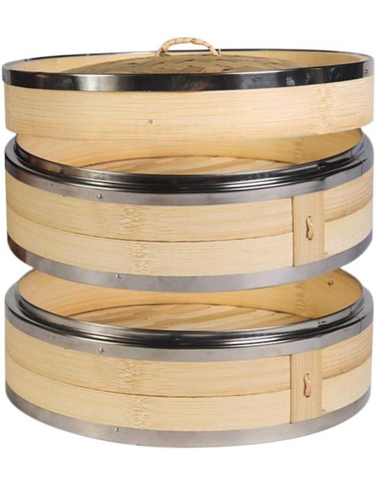 Бамбуков уред за готвене на пара
