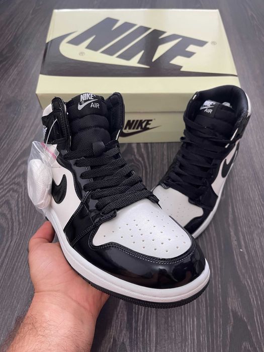 Adidasi Nike Air Jordan 1 Black/White-All Star Weeken