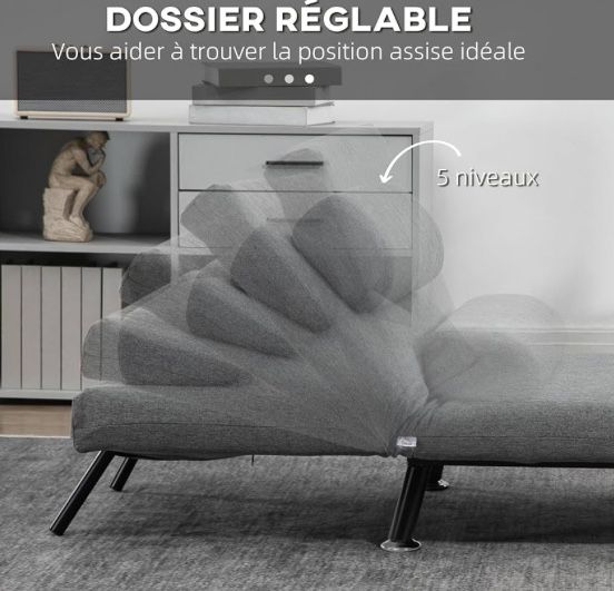 3 в 1 Разтегателен фотьойл / диван HOMCOM