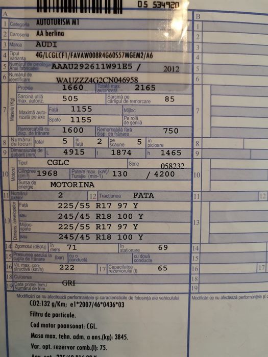 Se vinde Audi a6 ac7 tdi impecabil