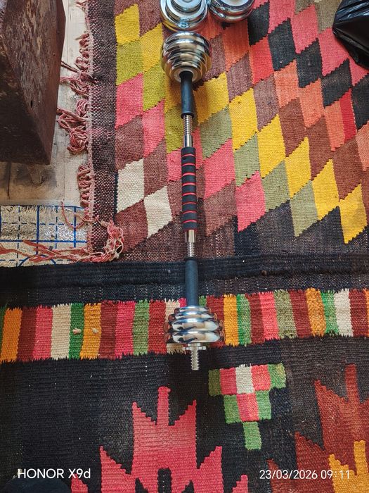 Gantel 30kg lik kaplek ishtanki ham boladi