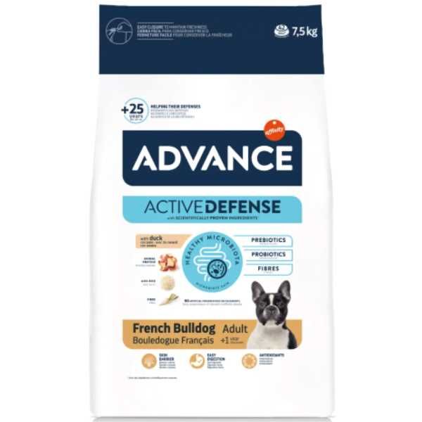Пълноценна Храна за Кучета- Френски Булдог над 1 година- 7.5кг- Advance