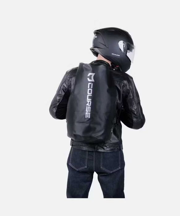 Rucsac moto Course 40l Waterproof - Negru (camping, moto, Roll-Top)
