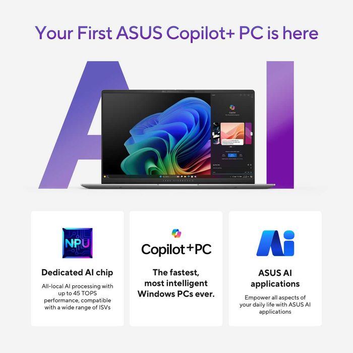 Asus Vivobook S15 OLED Snapdragon X Elite X1E 78 100/32GB DDR5/1TB SSD