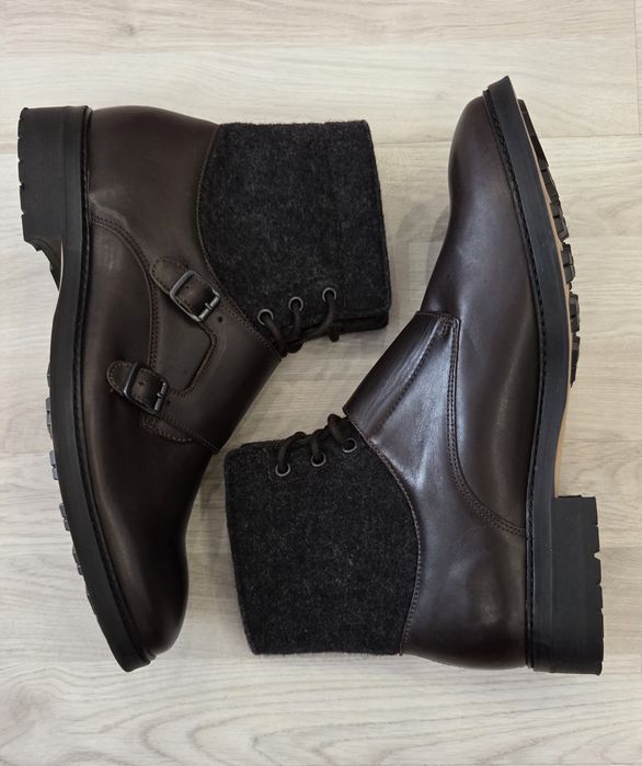 Мъжки боти естествена кожа Armani Jeans