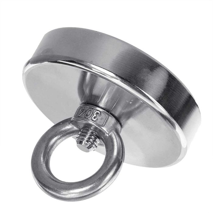80mm 280кг. МАГНИТ с халка за магнитен риболов