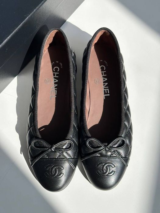 Балетки Chanel кожа