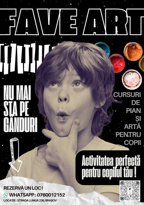 Cursuri de Pictură/Pian Lecții individuale pentru copii în Brașov