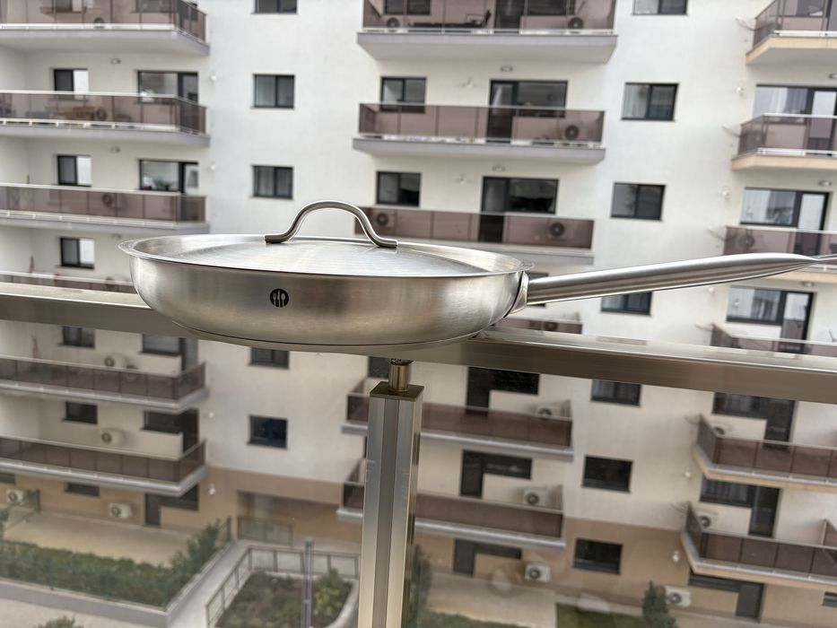 Tigaie profesionala inox, 25 cm, marca Hendi din inox 18/10