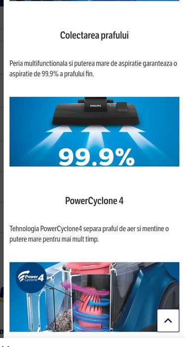 Aspirator Philips cyclone4 NOU cu garanție inclusă