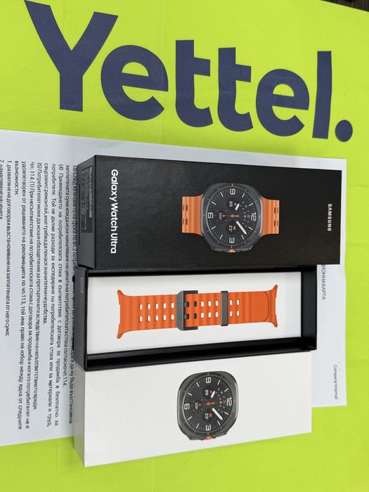 47mm Samsung Galaxy watch Ultra Yettel Гаранция до 2026 г. Titanium Orange