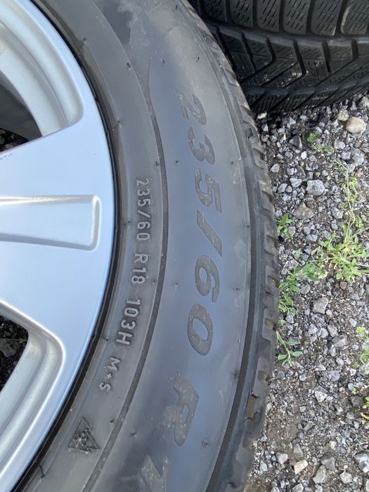 Jante aliaj 5x112 mercedes GLC GLK cu anvelope iarna  235 60 18