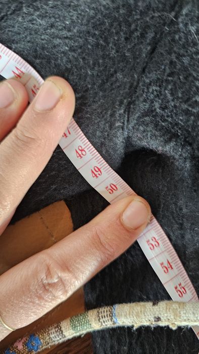 Елегантно палто с естествена кожа