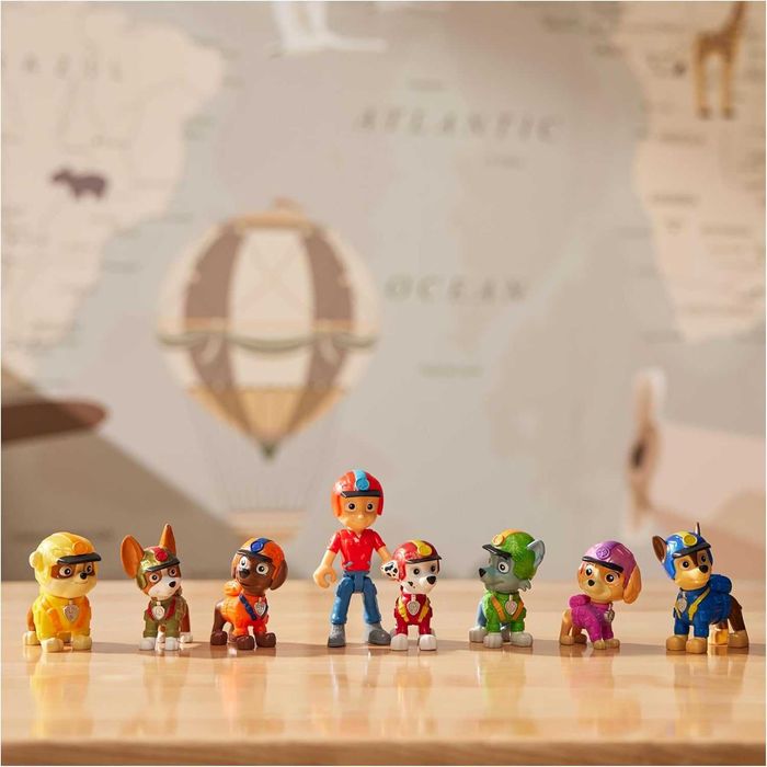 Комплект фигурки Spin Master Paw Patrol Jungle Pups кученца 8 броя