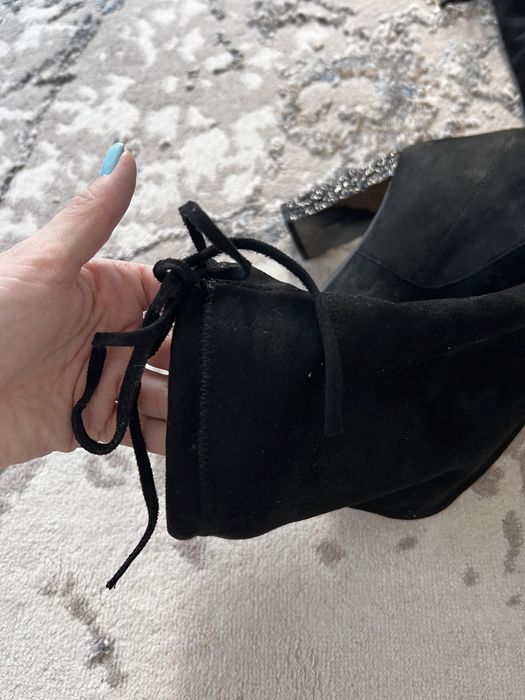 Продам ботфорты замшевые