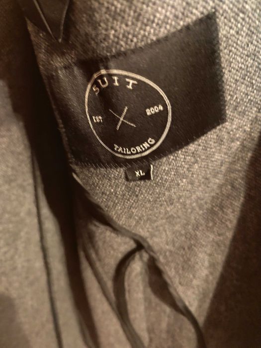 Palton slim premium SUIT 52 XL lana moale respirabila