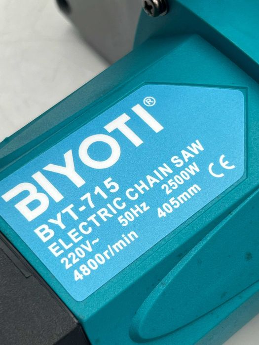 Пила цепная электрическая Biyoti BYT-715, 40 см, 2500 Вт, 4800 об/мин